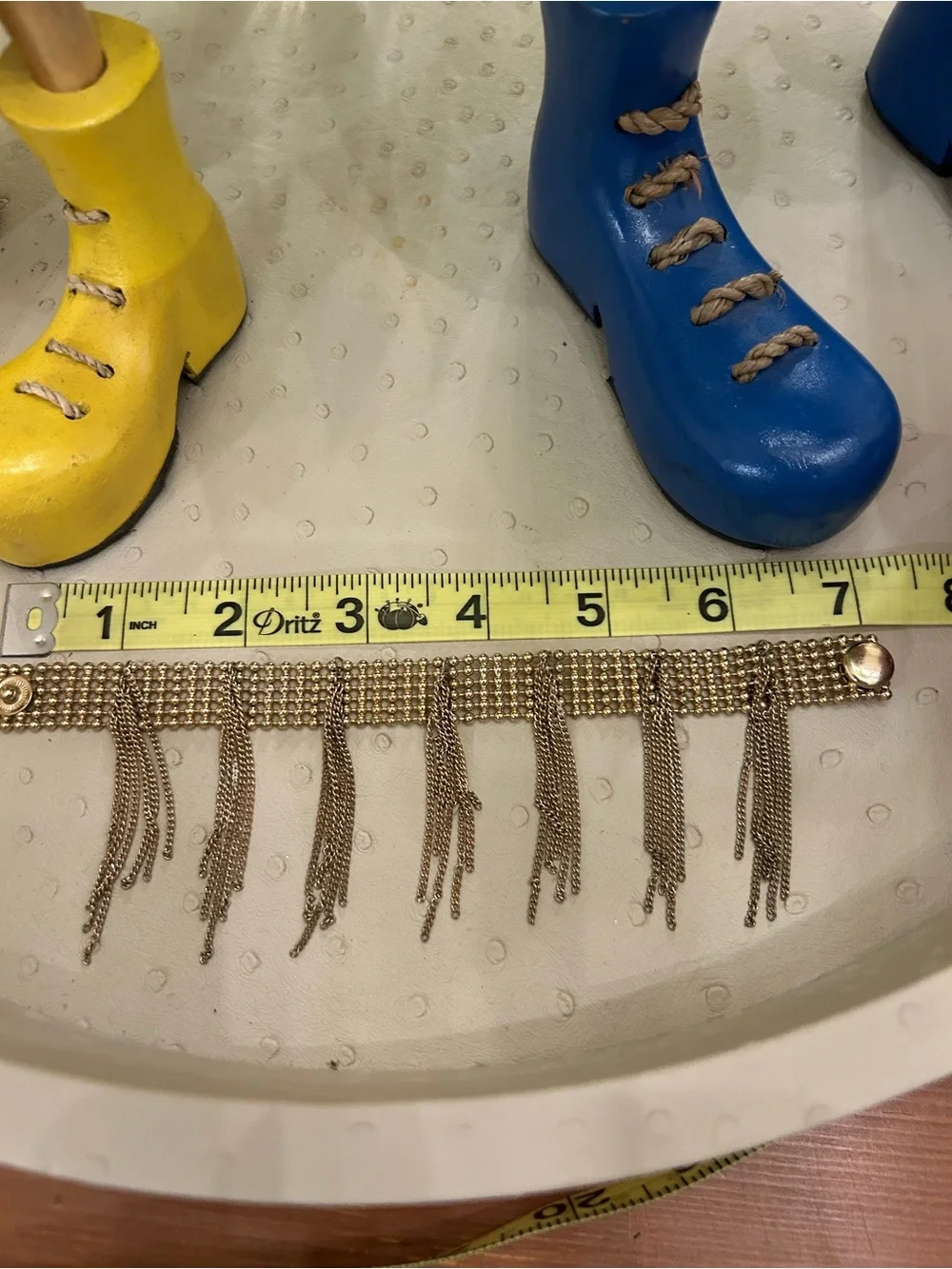 Banana Republic Gold-Tone Fringe Chain Bracelet